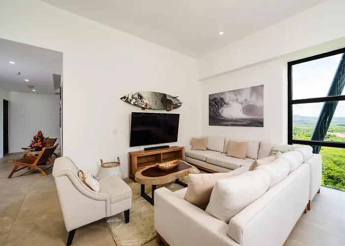 Ocean View Penthouse Close To The & Town Tamarindo